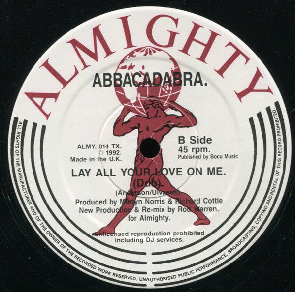Abbacadabra : Lay All Your Love On Me (12")
