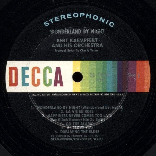 Bert Kaempfert & His Orchestra : Wonderland By Night (LP, Album)