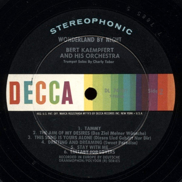 Bert Kaempfert & His Orchestra : Wonderland By Night (LP, Album)