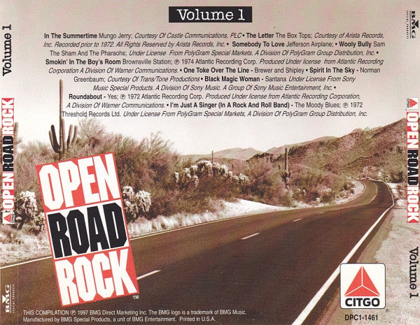 Various : Open Road Rock Volume 1 (CD, Comp)