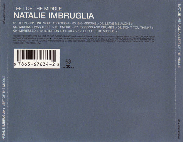 Natalie Imbruglia : Left Of The Middle (CD, Album)