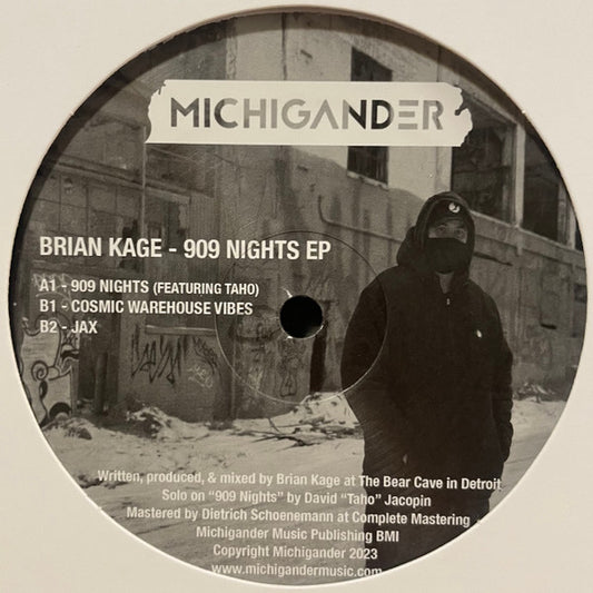 Brian Kage : 909 Nights EP (12", Ltd, Smo)