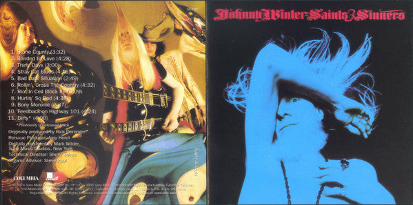 Johnny Winter : Saints & Sinners (CD, Album, RE, RM)