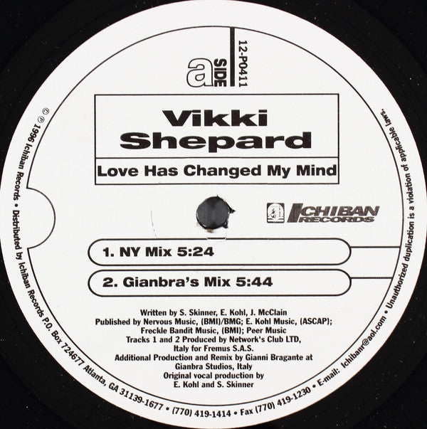 Vicki Shepard : Love Has Changed My Mind (12")