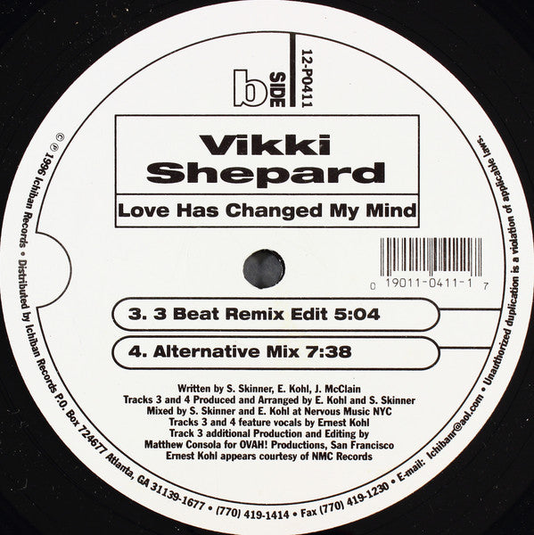 Vicki Shepard : Love Has Changed My Mind (12")