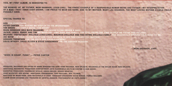 Mem Shannon : A Cab Driver's Blues (CD, Album)