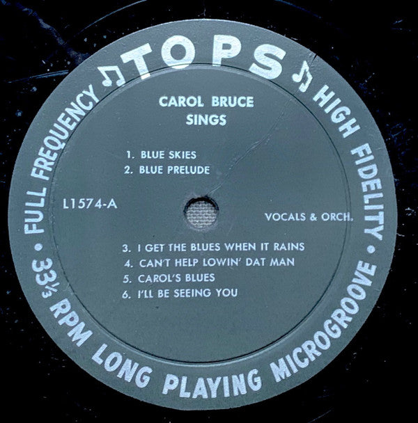 Carol Bruce : Thrill To The Fabulous Carol Bruce (LP, Album, Mono)