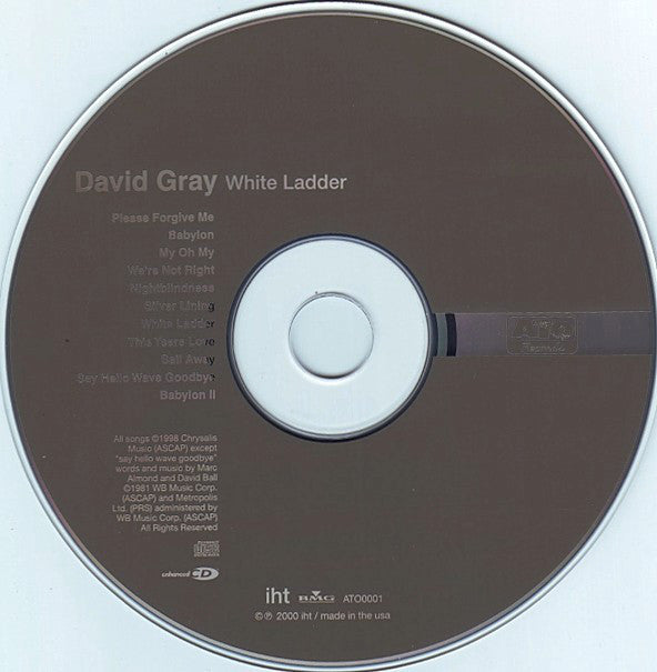 David Gray : White Ladder (CD, Album, Enh, RE)