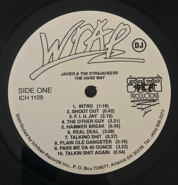 Javier & The Str8jackers : The Hard Way (LP, Album, Promo)