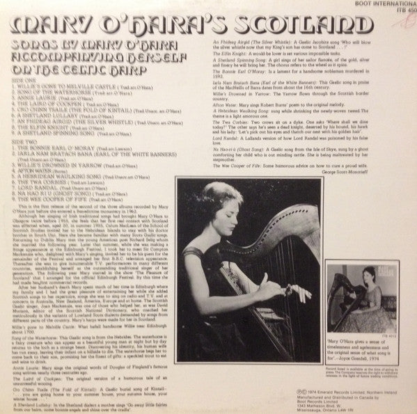 Mary O'Hara : Mary O'Hara's Scotland (LP, Album)