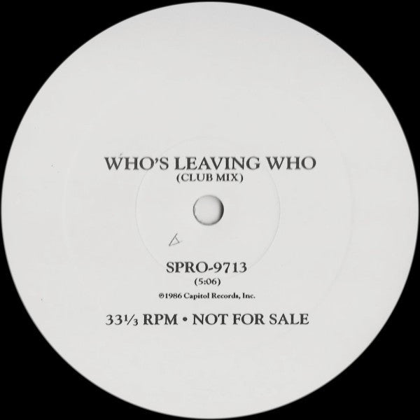 Anne Murray : Who's Leaving Who (Club Mix) (12", Promo)