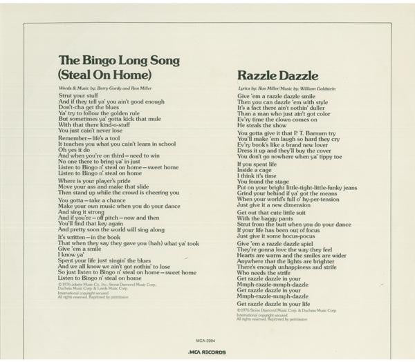 William Goldstein : Music From The Original Motion Picture Soundtrack "Bingo Long Traveling  All Stars & Motor Kings" (LP)