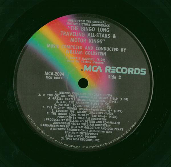 William Goldstein : Music From The Original Motion Picture Soundtrack "Bingo Long Traveling  All Stars & Motor Kings" (LP)