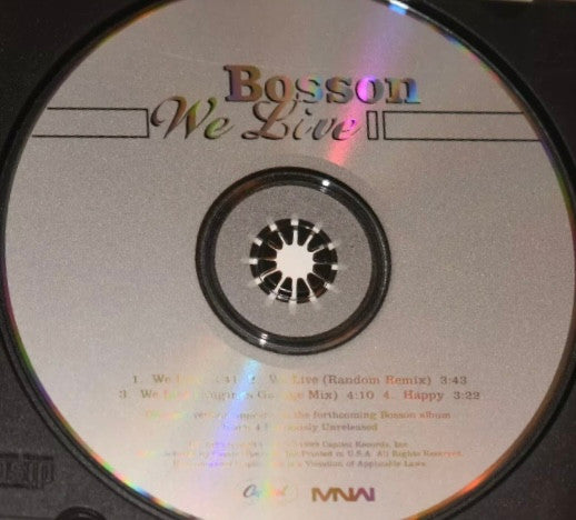 Bosson : We Live (CD, Single)