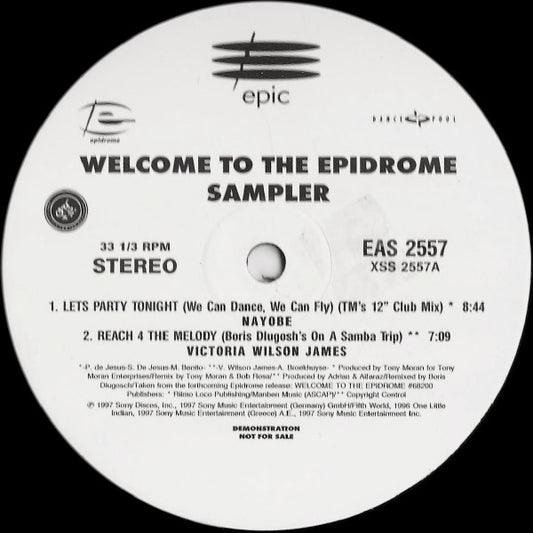 Various : Welcome To The Epidrome Sampler (12", Promo, Smplr, #1)
