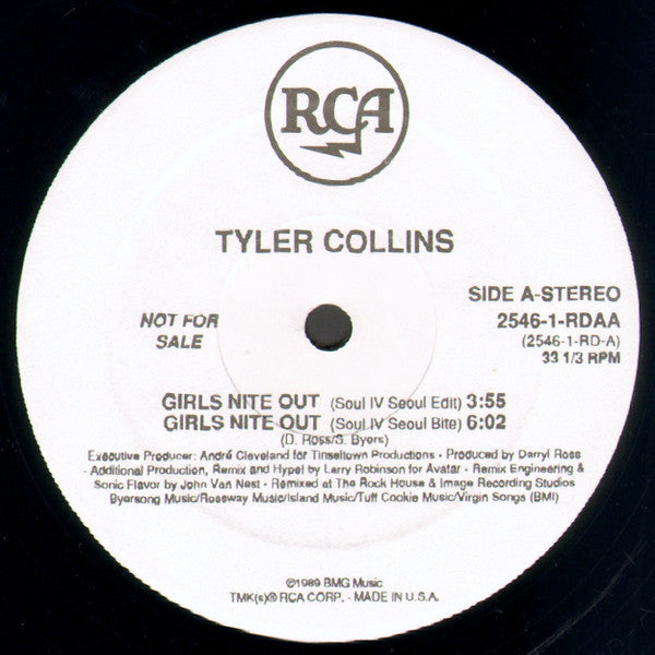 Tyler Collins : Girls Nite Out (12", Promo)