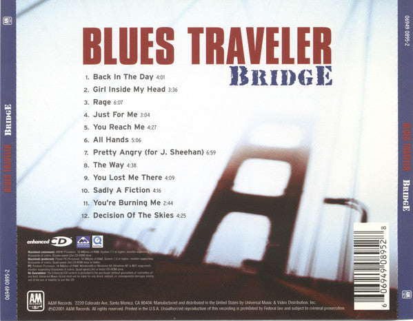 Blues Traveler : Bridge (CD, Album, Enh)