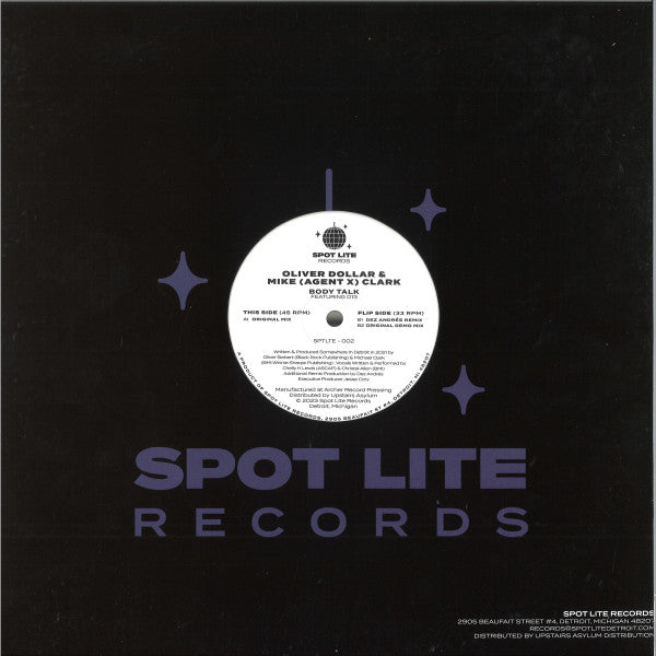 Oliver $ & Mike Clark Featuring D13 (5) : Body Talk (12")