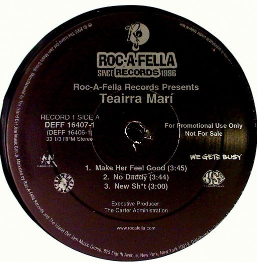 Teairra Mari : Roc-A-Fella Records Presents Teairra Marí (2xLP, Album, Promo)