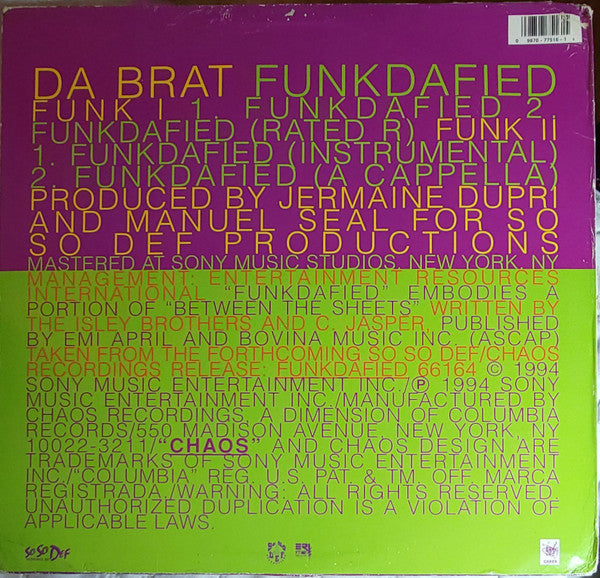 Da Brat : Funkdafied (12", Single)
