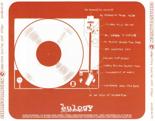 Christiansen : Emphasizing Function Over Design (CD, Album)
