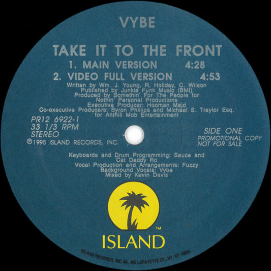 Vybe : Take It To The Front (12", Promo)
