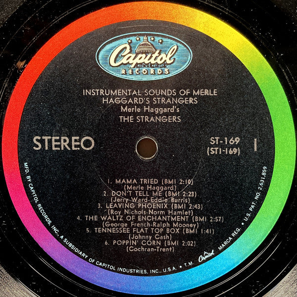 The Strangers (5) : The Instrumental Sounds Of Merle Haggard's Strangers (LP, Album)