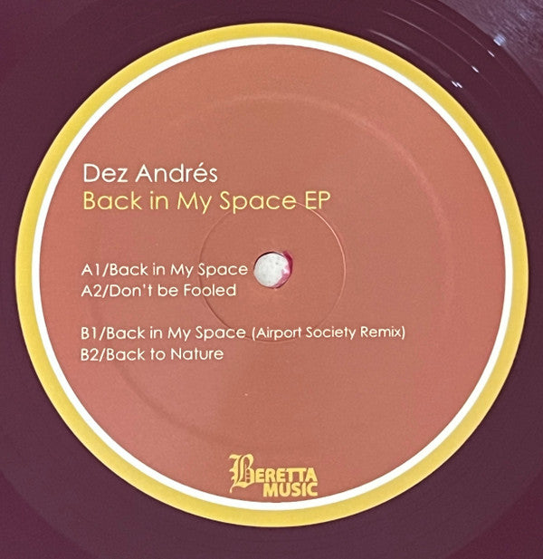 Andrés : Back In My Space EP (12", EP, Pur)