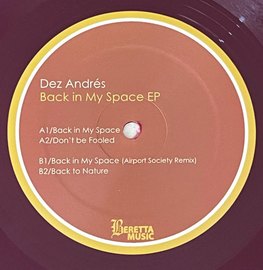 Andrés : Back In My Space EP (12", EP, Pur)
