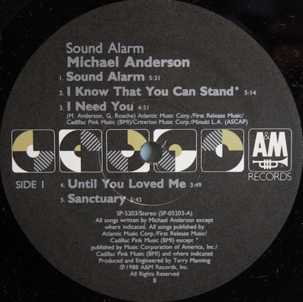 Michael Anderson (5) : Sound Alarm (LP, Album)