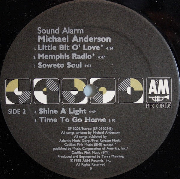Michael Anderson (5) : Sound Alarm (LP, Album)