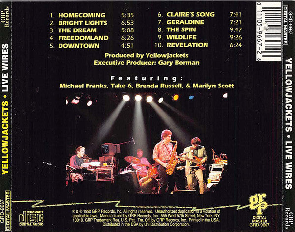 Yellowjackets : Live Wires (CD, Album)