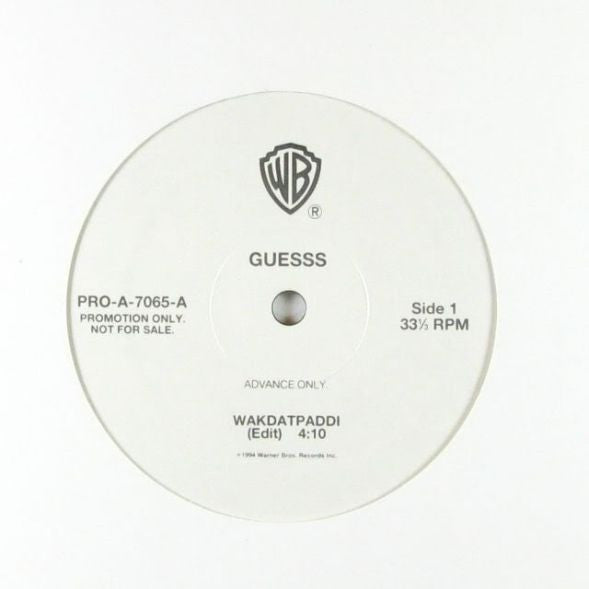 Guesss : Wakdatpaddi (12", Single, Promo)