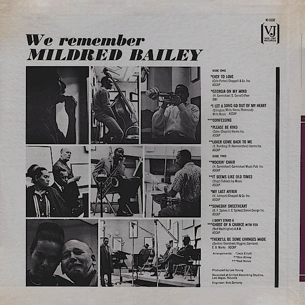 Mavis Rivers & Red Norvo : We Remember Mildred Bailey (LP, Album)