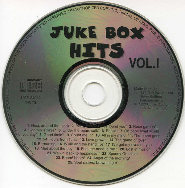 Various : 25 Juke Box Hits - Volume I (CD, Comp)