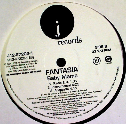 Fantasia (4) : It's All Good (12", Promo)