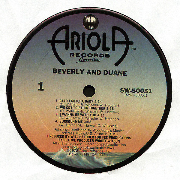 Beverly And Duane : Beverly & Duane (LP, Album)