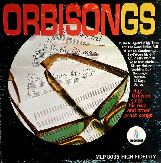 Roy Orbison : Orbisongs (LP, Comp, Mono, Ind)