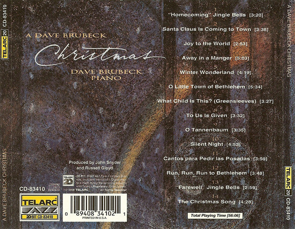 Dave Brubeck : A Dave Brubeck Christmas (CD, Album)