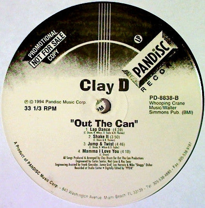 Beat Master Clay D. : Out The Can (2xLP, Album, Promo)