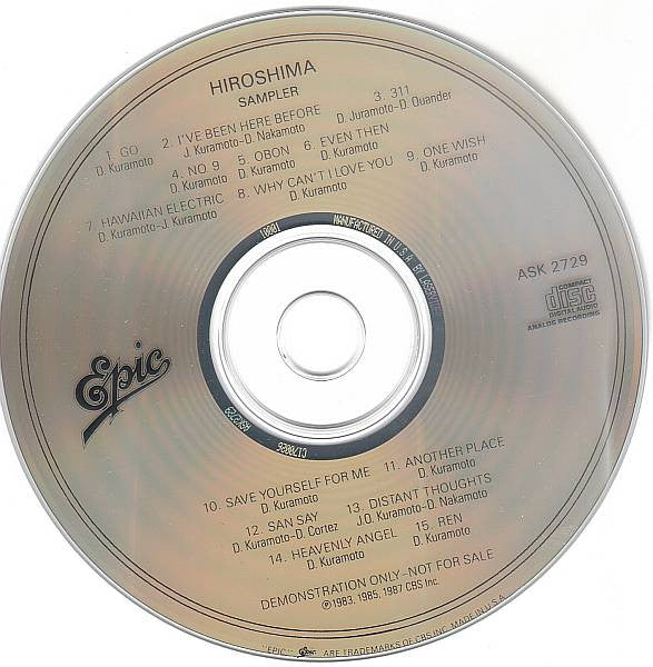 Hiroshima (3) : Radio Sampler (CD, Comp, Promo)