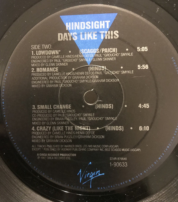 Hindsight (3) : Days Like This (LP, Album)