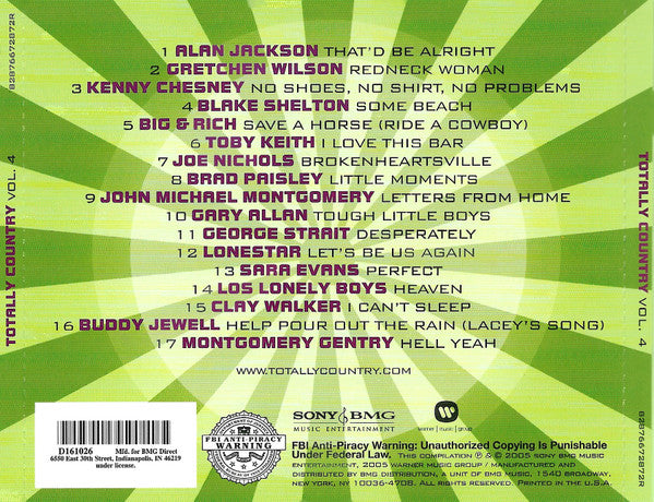 Various : Totally Country Vol. 4 (CD, Comp, Club)