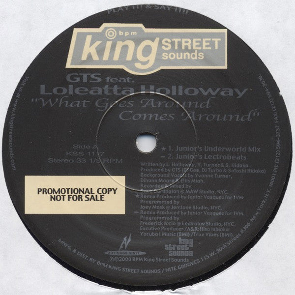 GTS : What Goes Around Comes Around (2x12", Promo)