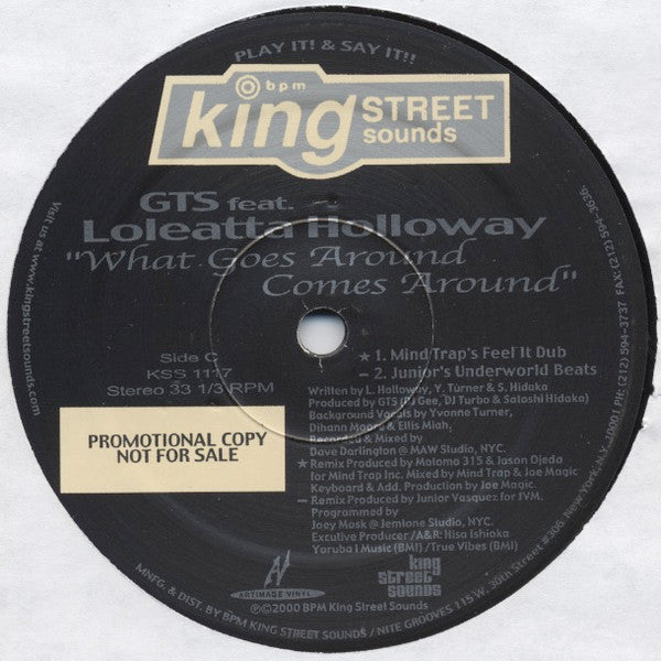 GTS : What Goes Around Comes Around (2x12", Promo)