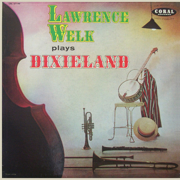 Lawrence Welk And His Orchestra : Lawrence Welk Plays Dixieland (LP, Album, Mono, Glo)