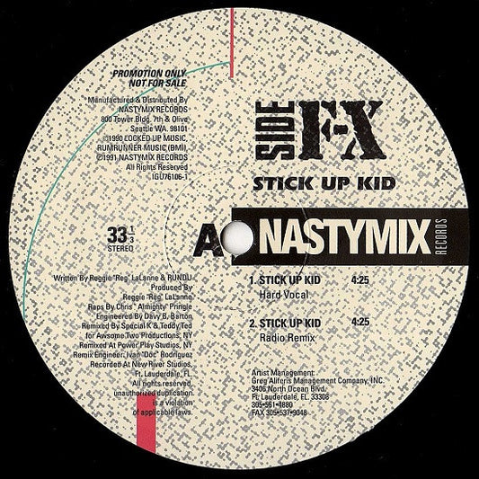 Side F/X : Stick Up Kid (12", Promo)