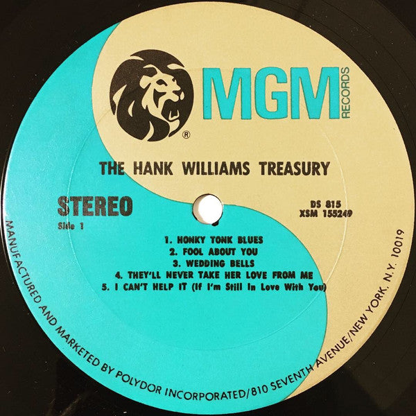 Hank Williams : The Hank Williams Treasury (Box, Comp, Club, Sli + 4xLP)