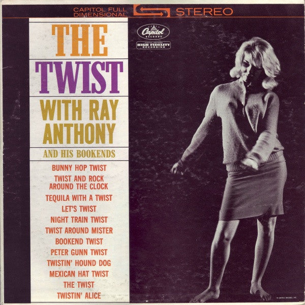 Ray Anthony & His Bookends : The Twist (LP, Album)