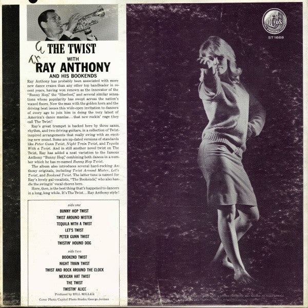 Ray Anthony & His Bookends : The Twist (LP, Album)